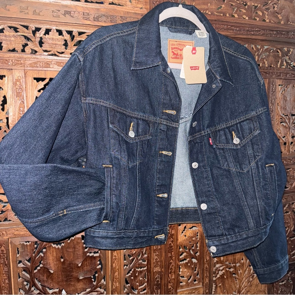 Levi's 90’s trucker jacket indigo dark wash M NWT